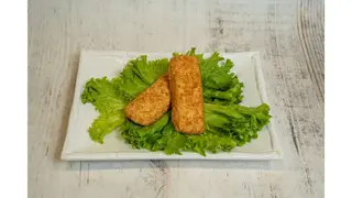 Panirani filet lososa sa senfom