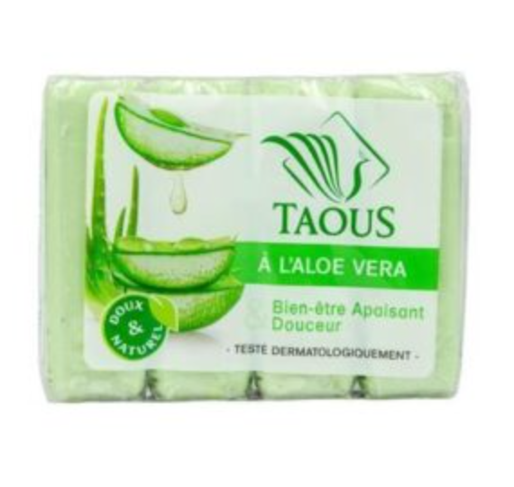 Taous Savon à l'Aloe Vera– Lot de 4