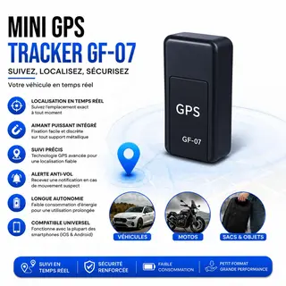 Mini GPS Tracker GF-07 – Suivez ce qui compte le plus