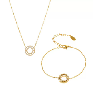 Ensemble de bijoux de luxe plaqué or Idée cadeau EGO056