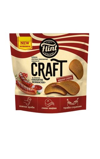 Грінки житньо-пшеничні Craft "Пікантні ковбаски"