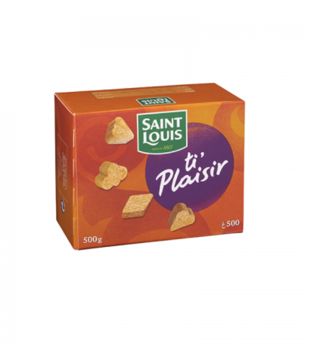 Saint Louis Ti' Plaisir Sucre Roux en Morceaux Formes Spéciales – 500 g