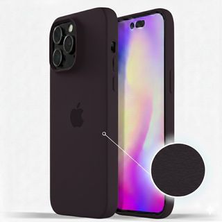 Coque en cuir pour iPhone 14 Pro – Bleu Encre