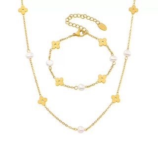 Ensemble de bijoux de luxe plaqué or Idée cadeau EGO051