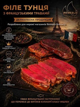 Філе тунця з французькими травами (100г)