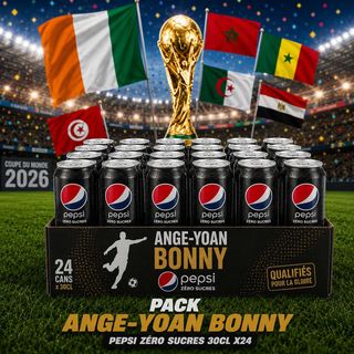 PACK BUT Ange-Yoan Bonny PEPSI ZERO SUCRE X24