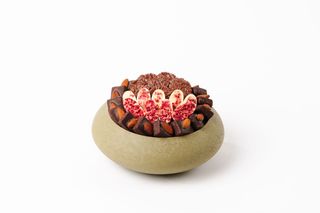 Cache-pot design galet vert sauge (M11PM)