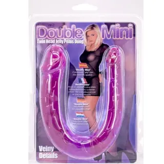 Double Mini Purple Twin Head Jelly Dong