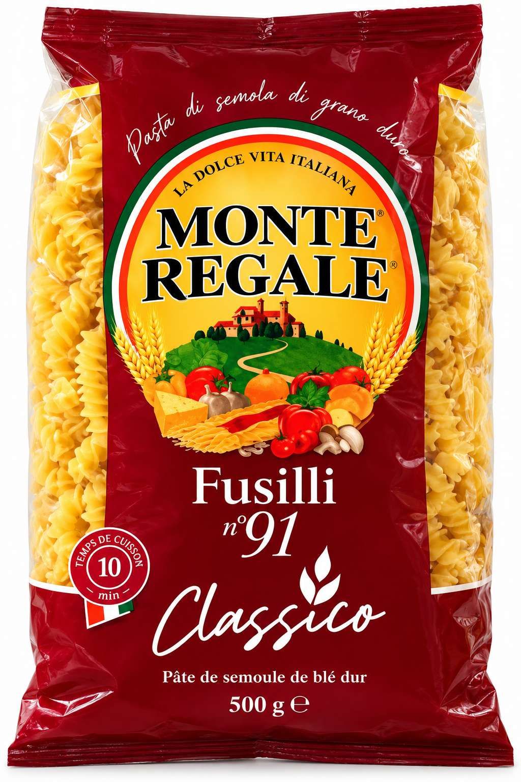 Monte Regale Pâtes Fusilli n°91 Classico – 500 g