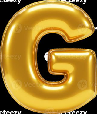 Ballon lettre G GOLD - Décoration Anniversaire