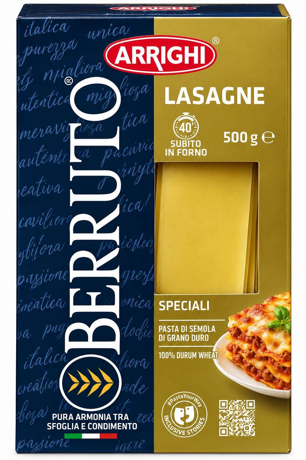 Arrighi Pâtes Lasagne – 500 g