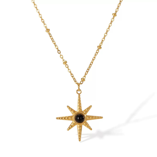Collier de luxe plaqué or CGN071