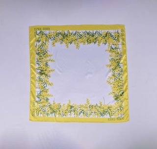 აბრეშუმის შარფი - აფხაზური მიმოზა - თეთრი