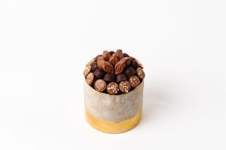 Pot texturé avec frange doré (C29MM)