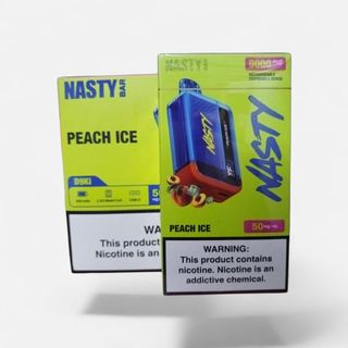 NASTY Peach Ice Bar, 9000 Puffs