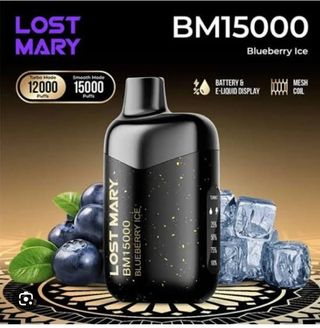 LOST MARY Blueberry Ice BM15000, 15000 Puffs