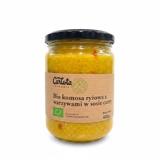 Ekologiczna komosa ryżowa z warzywami w sosie curry Carlota Organic 425 g