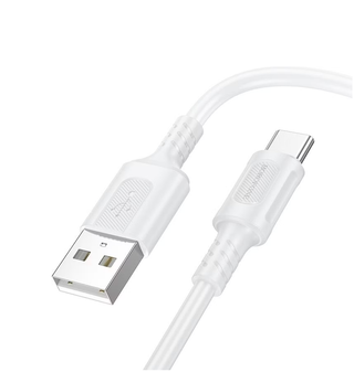 Câble de données et de chargement USB-A vers USB-C, 3.0A 1m, blanc