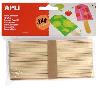 Bâtonnets en bois couleur naturel XL 40 u.