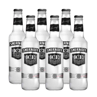 6x Smirnoff Ice Black 300ml