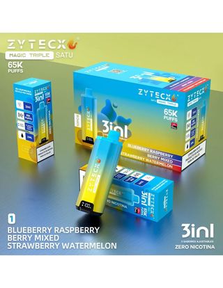 ZYTECX MAGIC TRIPLE 65K CALADAS BLUEBERRY RASPBERRY BERRY MIXED STRAWBERRY WATERMELON 0MG