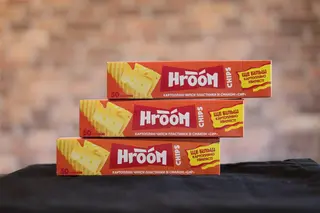 Чипси картопляні пластинки "Сир" Hroom 50 г