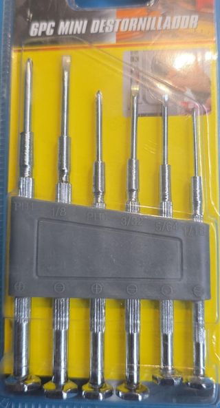 6pcs Mini Precision Screwdriver Set | Flat & Phillips | Electronics Repair Tool Kit