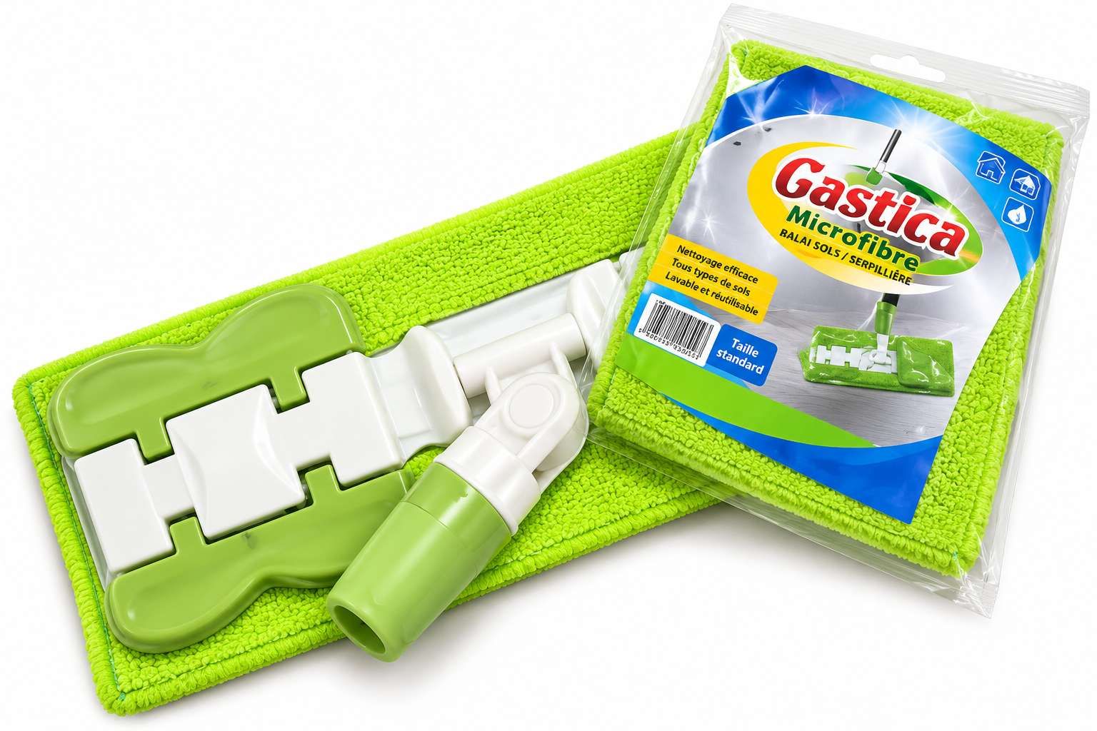 Castilla Balai à Plat Microfibre – Base + Frange