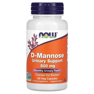 NOW Foods D-Mannose 500 mg - 60 Veg Capsules