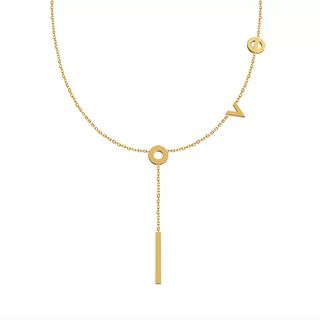 Collier de luxe plaqué or CGN180 love