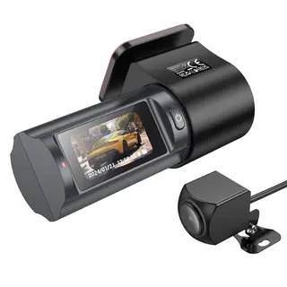 Hoco DV8 Caméra de voiture,2K avec caméra arrière,Enregistreur de conduite discret 140° avec écran 1,47