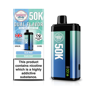 Dinner Lady 50k Dual Flavor - Blue Mint et Miami Mint