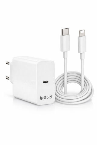 Chargeur Rapide 30W GaN USB-C PD C4.0 avec Câble USB-C vers Lightning