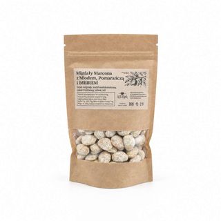 Migdały Marcona z miodem, pomarańczą i imbirem 200 g