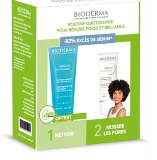 BIODERMA COFFRET SEBIUM PORE REFINER + SEBIUM GEL MOUSSANT OFFER