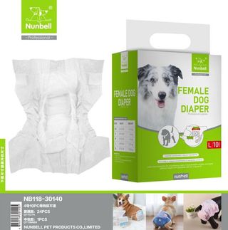 Couche pour chienne Nunbell Professional L, paquet de 10