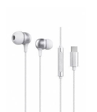 Casque filaire USB-C blanc avec micro