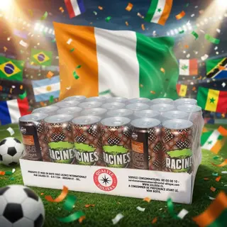Pack Coupe du Monde OUMAR DIAKITÉ – Bière Racines Sleek 33cl