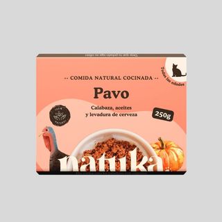 Menú Cocinado de Pavo para gato – 250 g