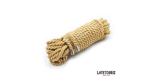 LATETOBED BDSM LINE Bondage თოკი მეტალის დეტალებით 10მ