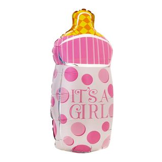 ჰელიუმის ფოლგირებული ბუშტი, ბოთლი it's a girl