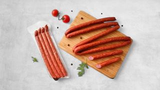 ფუდმასტერი სოსისი მონადირული 400გრ