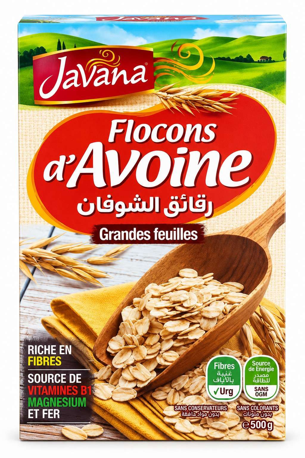 Javana Flocons d'Avoine Grandes Feuilles – 500 g