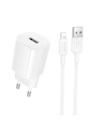 BOROFONE BA101A, White, Lightning