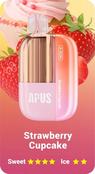 E-Cigarette Jetable - APUS - 30K Puffs /5% - Strawberry Cupcake
