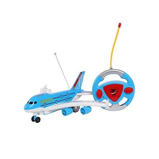 HALO NATION® Avion Rouge Télécommande haute vitesse RC Aéroplan 2 canaux Airbus avec lumière et musique (Boeing Red)