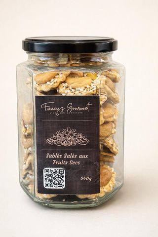 Sablés Salés aux Fruits Secs