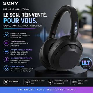 Casque sans fil Sony ULT WEAR WH-ULT900N