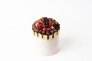 Pot avec arceaux à drapé doré (C33GM)