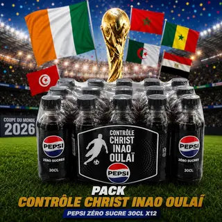 Le pack de 30cl Pepsi zéro sucre
